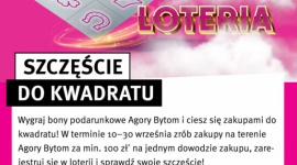 „Szczęście do kwadratu”: łączna pula nagród to aż 40 tysięcy złotych LIFESTYLE, Finanse - Wystarczy jeden zakup, by wygrać „Szczęście do kwadratu”. 10 września w Agorze Bytom rusza loteria, w której do zgarnięcia są bony podarunkowe o łącznej wartości aż 40 tysięcy złotych!