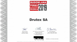 Drutex z tytułem BUDOWLANA FIRMA ROKU BIZNES, Firma - Miesięcznik Builder po raz kolejny nagrodził Drutex tytułem Budowlanej Firmy Roku 2019, natomiast Leszek Gierszewski, twórca i Prezes firmy, otrzymał tytuł Osobowość Branży 2019. Prestiżowy konkurs Builder Awards organizowany był już po raz XVII.